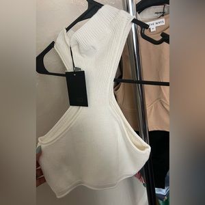 Haven Cropped Knit Racer Top